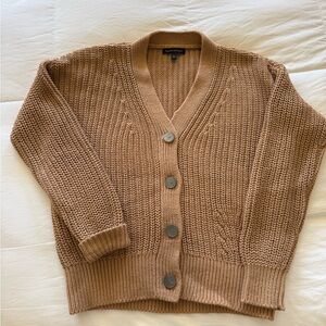 Banana Republic Tan Knit Cardigan